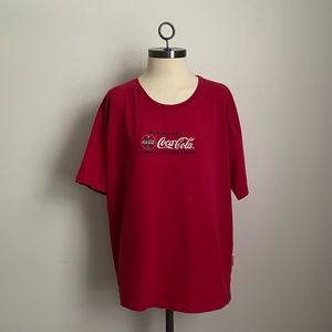 VINTAGE | Red Coca-Cola Embroidered T-Shirt